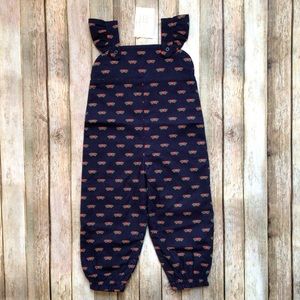 NWT Beaufort Bonnet TBBC A Kind Heart Violets Vintage Overalls